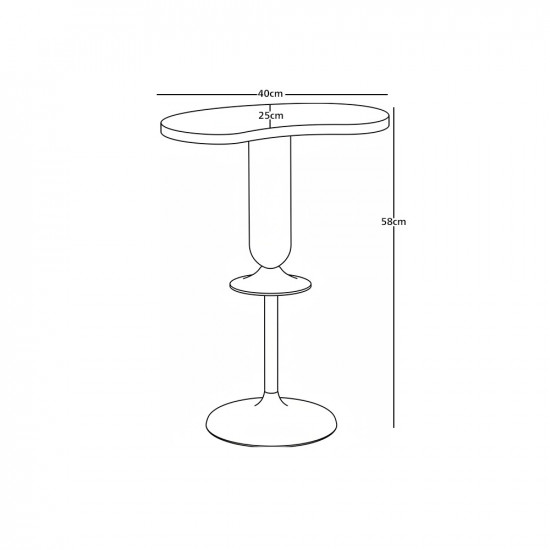 طاولة شاي مفردة من الخشب والمعدن طاولة شاي مفردة من الخشب والمعدن