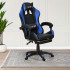 كرسي ألعاب أحترافي من الجلد أزرق × أسود