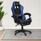 كرسي ألعاب أحترافي من الجلد أزرق × أسود كرسي ألعاب أحترافي من الجلد أزرق × أسود