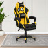 كرسي ألعاب أحترافي من الجلد أصفر × أسود