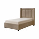سرير خشبي بتنجيد مخملي عصري 90×190 سم