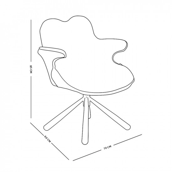 كرسي دوار عصري مع قماش قابل للأزالة كافيه كرسي دوار عصري مع قماش قابل للأزالة كافيه