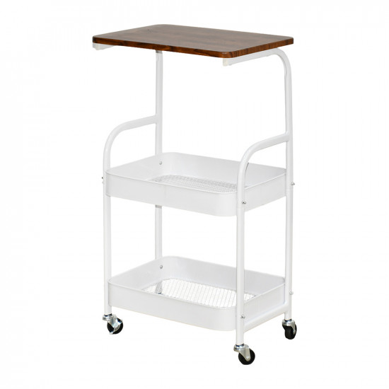 وحدة رفوف متحركة 3 أدوار سطح خشبي وحدة رفوف متحركة 3 أدوار سطح خشبي