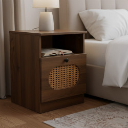 طاولة سرير جانبية مودرن خشبية 