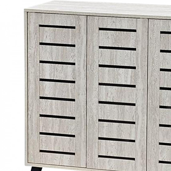 دولاب متعدد الاستخدام خشبي رمادي 103 سم