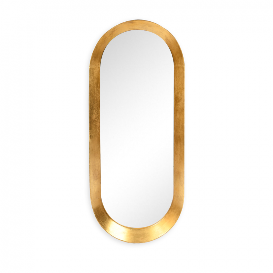 مرآة حائط اطار نحاسي 47×110 سم مرآة حائط اطار نحاسي 47×110 سم