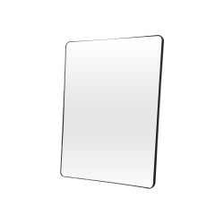 مرآة حائط اطار أسود 90×70 سم مرآة حائط اطار أسود 90×70 سم