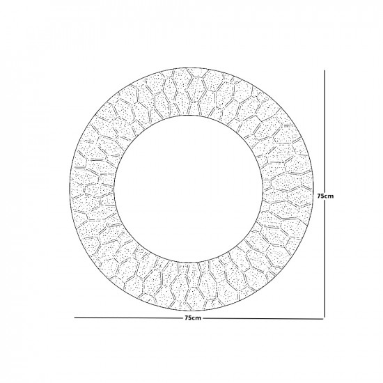 مرآة حائط اطار نحاسي مرآة حائط اطار نحاسي