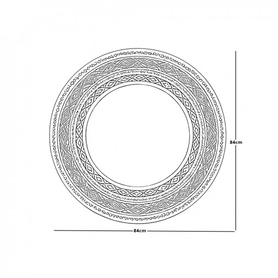 مرآة حائط اطار فضي مرآة حائط اطار فضي