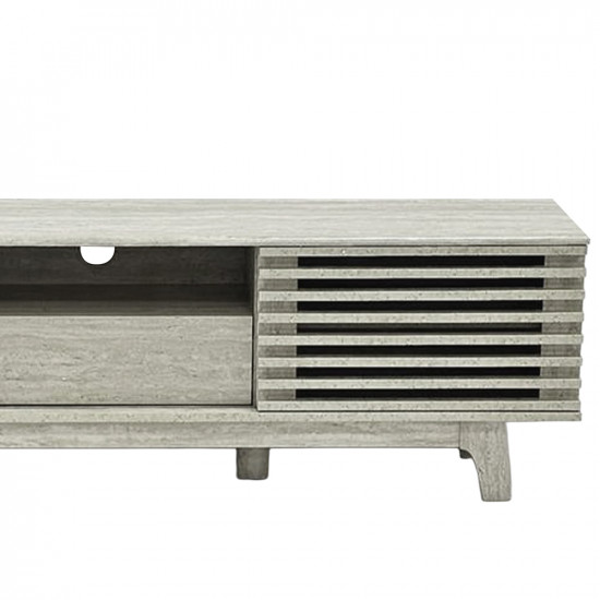 وحدة تلفاز خشبية رمادي 160 سم وحدة تلفاز خشبية رمادي 160 سم