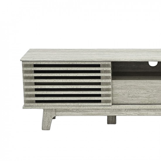 وحدة تلفاز خشبية رمادي 160 سم وحدة تلفاز خشبية رمادي 160 سم