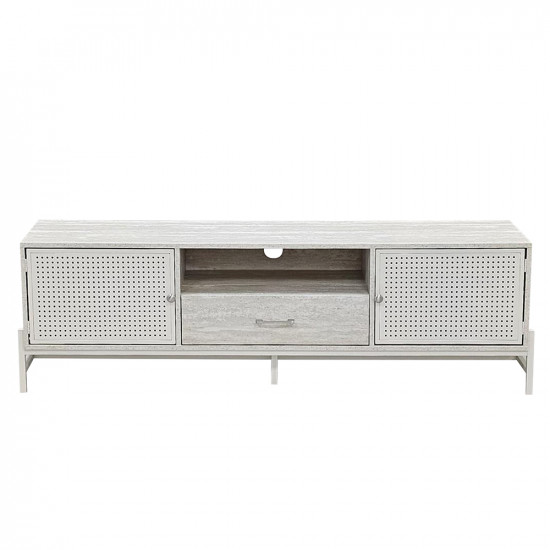 وحدة تلفاز خشبية رمادي 160 سم