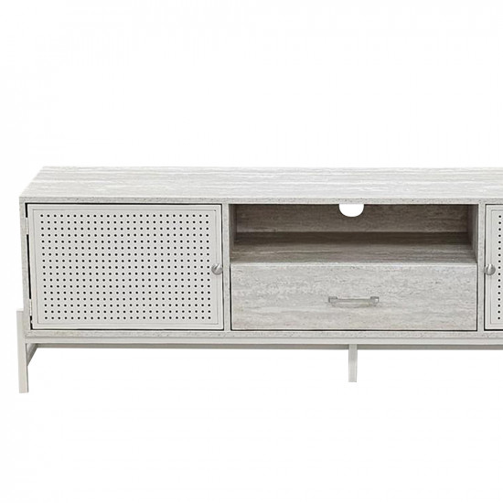 وحدة تلفاز خشبية رمادي 160 سم