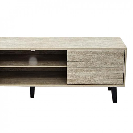 وحدة تلفاز خشبية مودرن بيج 160 سم