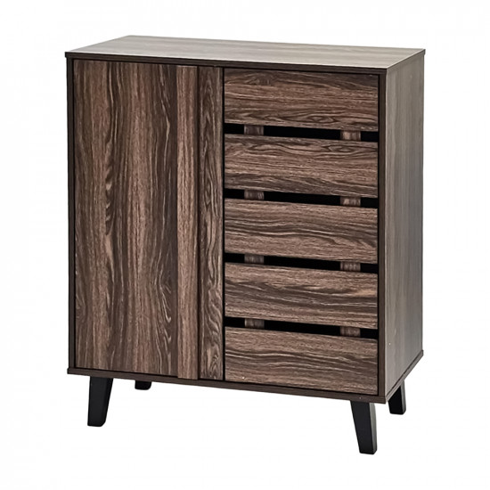 دولاب متعدد الاستخدام خشبي بني 80 سم