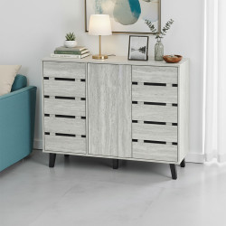 دولاب متعدد الاستخدام خشبي رمادي 120 سم