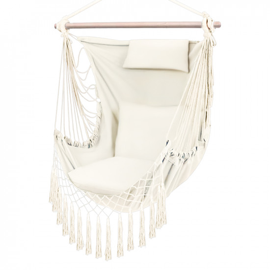 أرجوحة قماشية مع وسائد أوف وايت أرجوحة قماشية مع وسائد أوف وايت