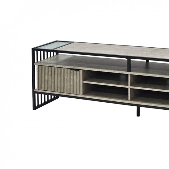 وحدة تلفاز خشبية مودرن بيج 180 سم وحدة تلفاز خشبية مودرن بيج 180 سم