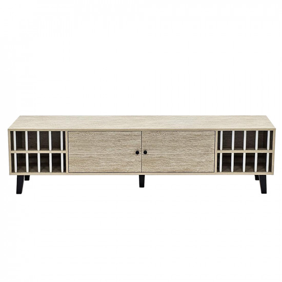 وحدة تلفاز خشبية مودرن بيج 180 سم وحدة تلفاز خشبية مودرن بيج 180 سم