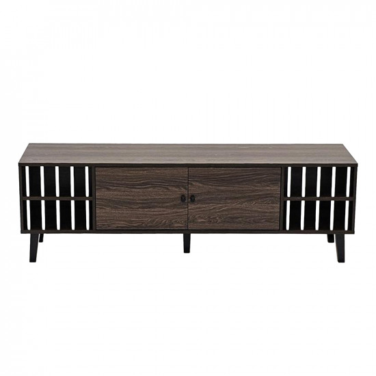 وحدة تلفاز خشبية مودرن بني 160 سم