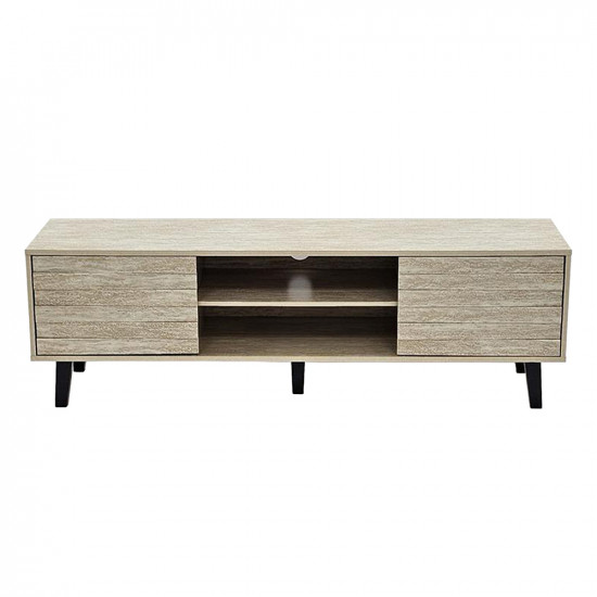 وحدة تلفاز خشبية مودرن بيج 160 سم