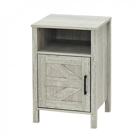 طاولة سرير جانبية خشب رمادي 60×40 سم