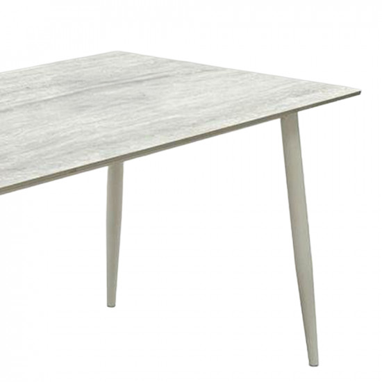 طاولة طعام مفرد خشبية رمادي 80×140 سم طاولة طعام مفرد خشبية رمادي 80×140 سم