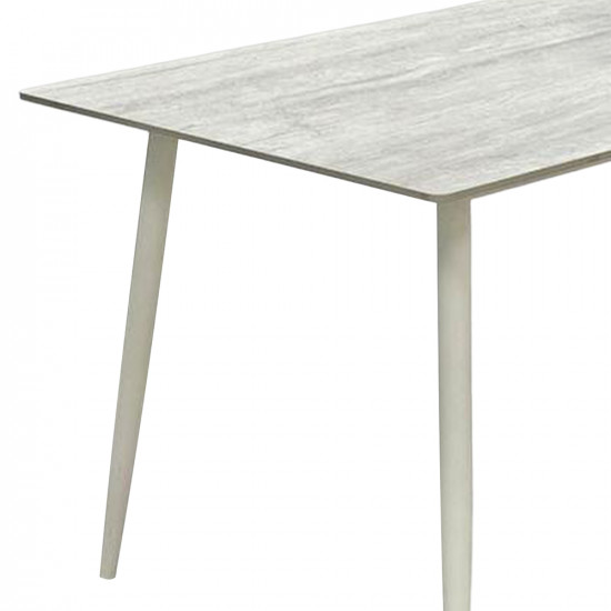 طاولة طعام مفرد خشبية رمادي 80×140 سم طاولة طعام مفرد خشبية رمادي 80×140 سم