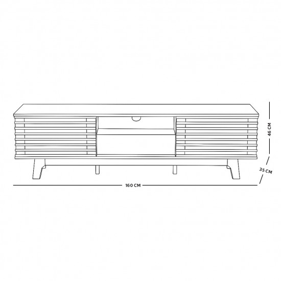 وحدة تلفاز خشبية بيج 160 سم وحدة تلفاز خشبية بيج 160 سم
