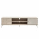 وحدة تلفاز خشبية بيج 180 سم
