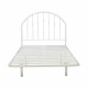 هيكل سرير معدني أبيض 120×200 سم