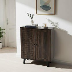 دولاب متعدد الاستخدام خشبي بني 80 سم