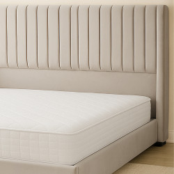 سرير خشبي بتنجيد مخملي عصري 180×200سم