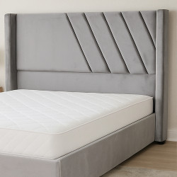 سرير خشبي بتنجيد مخملي عصري 180×200سم