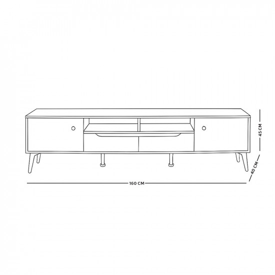 وحدة تلفاز مودرن خشب 160 سم وحدة تلفاز مودرن خشب 160 سم