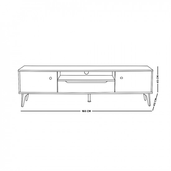 وحدة تلفاز مودرن خشب 160 سم وحدة تلفاز مودرن خشب 160 سم