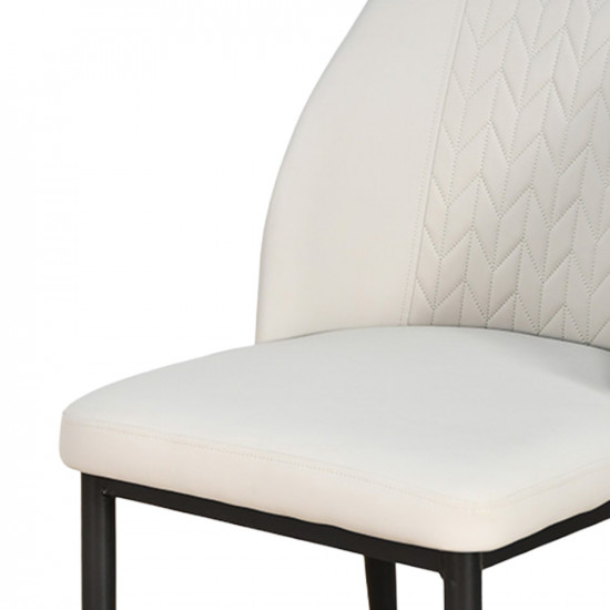 كرسي مفرد مودرن جلد بارجل معدنية رمادي