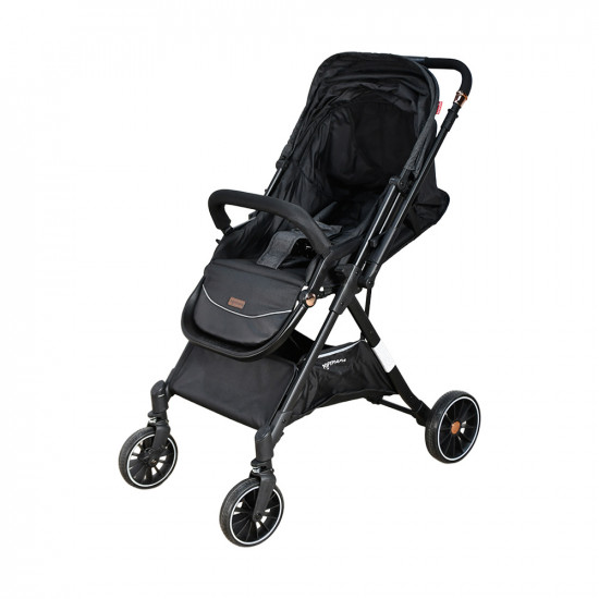 عربة أطفال قابلة للطي قماش بهيكل معدني