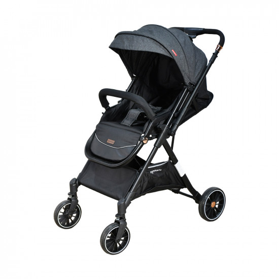 عربة أطفال قابلة للطي قماش بهيكل معدني