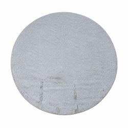 سجادة دائري محفورة عصرية - نقش بارز لون بيج فاتح 150×150 سم