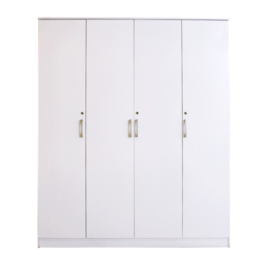 دولاب ماليزي  4 باب خشب ابيض 