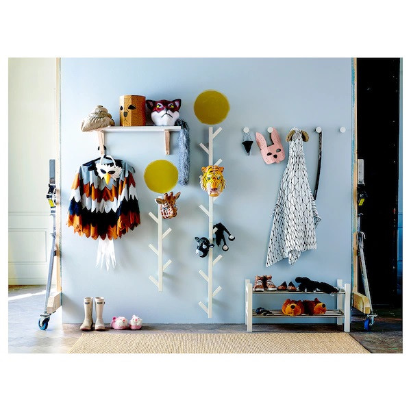 علاقة ملابس أبيض 78سم 