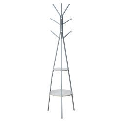 علاقة ملابس معدن برفوف خشبية مودرن