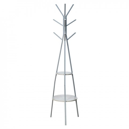 علاقة ملابس معدن برفوف خشبية مودرن علاقة ملابس معدن برفوف خشبية مودرن