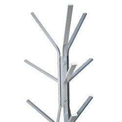 علاقة ملابس معدن برفوف خشبية مودرن