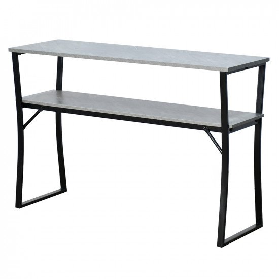 مدخل أستقبال خشبي 2 دور بهيكل معدني رمادي مدخل أستقبال خشبي 2 دور بهيكل معدني رمادي