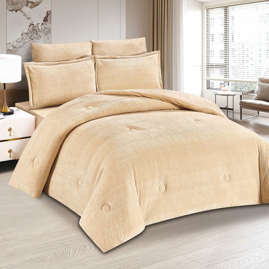 مفرش شتوي مخمل 4 قطع نفر مفرش شتوي مخمل 4 قطع نفر