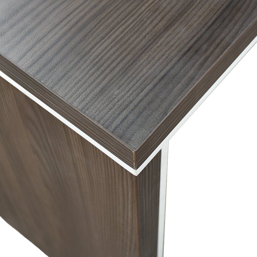 مكتب خشبي تنفيذي مودرن مع وحدات تخزين بني مكتب خشبي تنفيذي مودرن مع وحدات تخزين بني