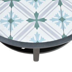 جلسة خارجية معدنية 4 مقاعد كراسي دوارة مع طاولة جلسة خارجية معدنية 4 مقاعد كراسي دوارة مع طاولة