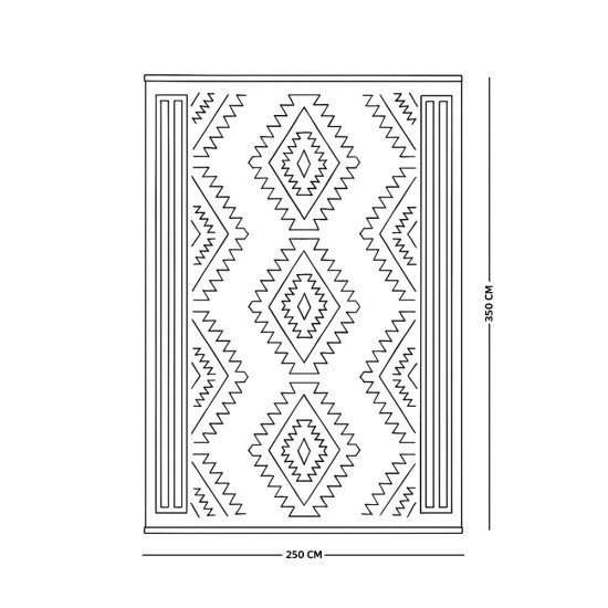 سجادة تركي تصميم عصري 250×350 سم